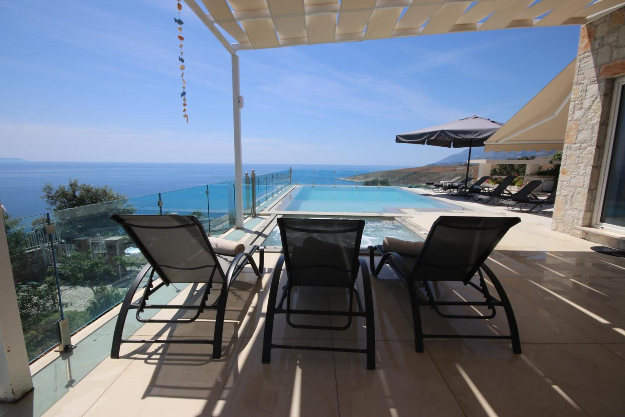 Villa Ionian Pool House à Porto Palermo Extérieur photo